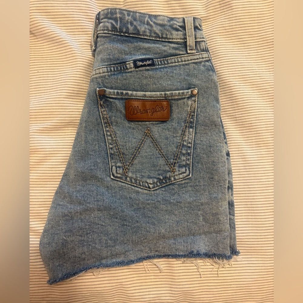 Wrangler Retro Light Blue Denim Shorts